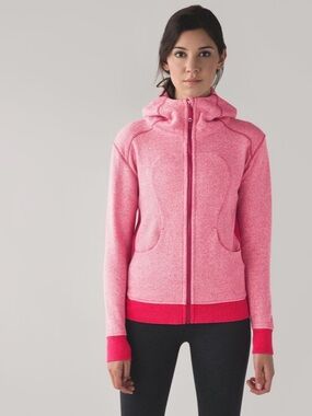 lululemon athletica On The Daily Hoodie in Heathered Jewelled Magenta